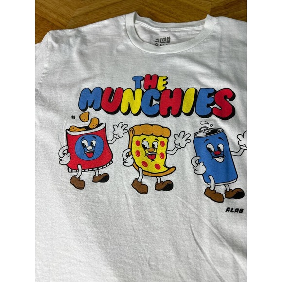 A Lab Mens Graphic Shirt Large Munchies Humor Funny - Picture 6 of 13